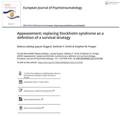 stockholm syndrome dsrip|Appeasement: replacing Stockholm syndrome as a definition of a .